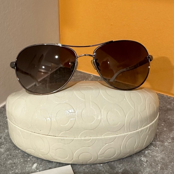 Coach Accessories - COACH “Allegra” Aviator Sunglasses